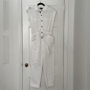 White jumpsuit for Spring! from Banana Republic.